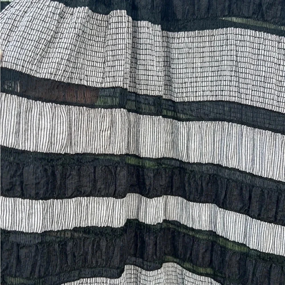⭐️NWOT⭐️ Hunter Bell NYC- Matthews Dress Black Stripe size S - Picture 9 of 10